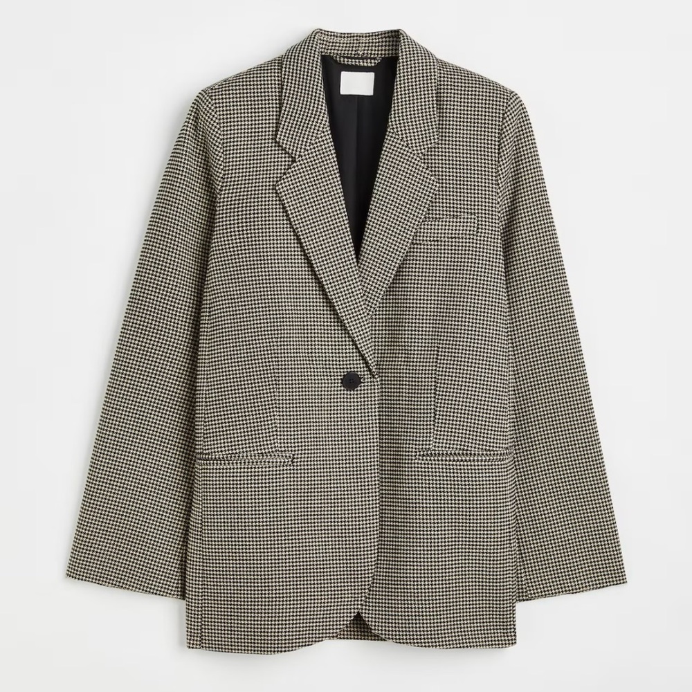 H&M | Oversized Dogtooth Blazer